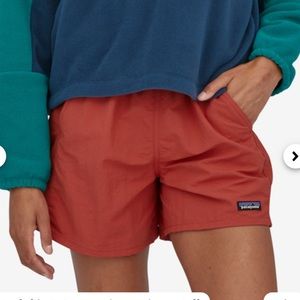 Barely Baggies Patagonia Shorts Womens 5 inch sumac red